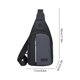 thumbnail image 3 of Bolso bandolera unisex de un solo hombro, mochila impermeable de un solo hombro, ideal para senderismo, viajes y uso diario, bandolera multifuncional de tela Oxford., 3 of 6