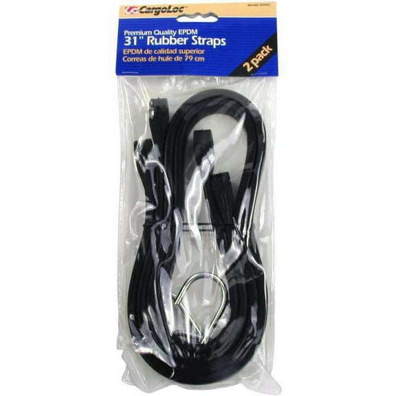 Allied Rubber 2 PC 31" Tarp Straps / Steel Hooks Cargo Loc 62342