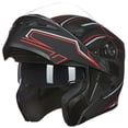 thumbnail image 2 of Casco de moto ILM 902Ls con doble visera LED abatible y frontal, 2 of 5