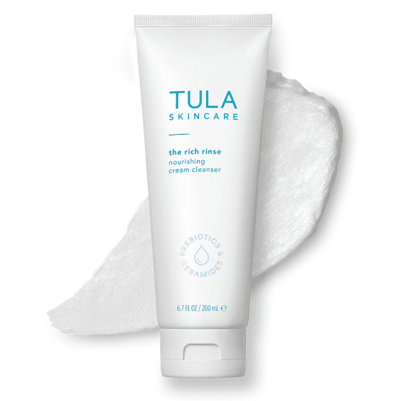 TULA Skincare Rich Rinse Daily Cream-to-Foam Face Cleanser, 6.7 FL OZ