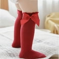 thumbnail image 3 of Baby Knee High Socks Newborn Infant Toddler Kids Socks Girls Uniform Leggings Dress Sock Long Cotton Stockings, 3 of 4