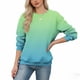 thumbnail image 5 of Xuyuer Women's Fashion Printed Long Sleeve Loose Blouse, Round Neck Hoodless Sweatshirt for Casual Spring Wear, Weekend Outings and Cozy Layering, 5 of 5