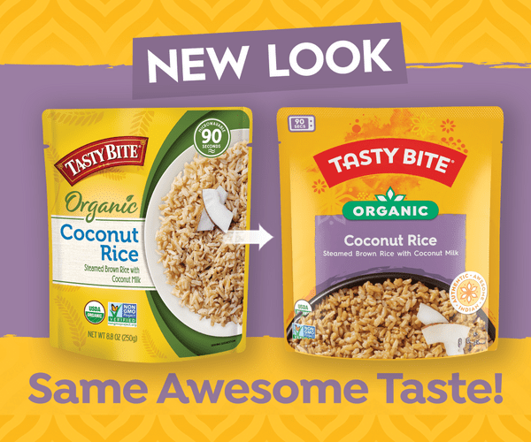 Pack of 6, Tasty Bite Organic Coconut Rice, 8.8 oz