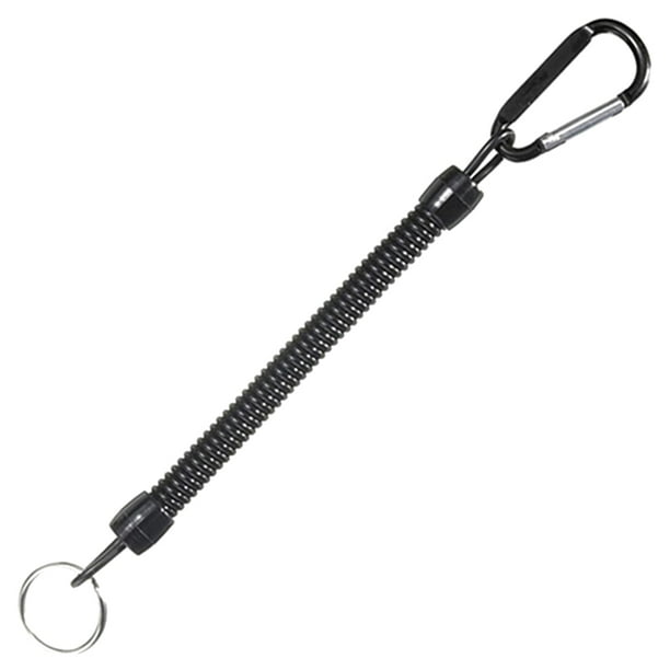 Naiovety Alicates seguros para acampar, cuerda, agarres de labios para pesca, aparejos, accesorio de pesca, 2 uds. Pescar negro