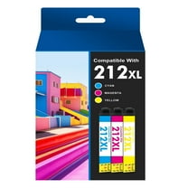 3 Pack 212XL Ink Cartridges Use With WorkForce WF-2850 WF-2830 Expression Home XP-4100 XP-4105 Compatible for Epson 212 212XL Printer Ink (Cyan, Magenta, Yellow)