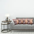 thumbnail image 4 of Ambesonne Lake Throw Pillow Cover Pack of 4, Mesmerizing Sunset Mountains, 4 Pcs-20" x 20", Salmon Purple Grey, 4 of 5