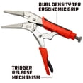 thumbnail image 3 of Powerbuilt 9 Inch Long Nose Locking Pliers - 646541, 3 of 7