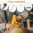 thumbnail image 5 of Bielmeier Yellow 4V Cordless 2-in-1 Electric Staple Gun with LED Light, Nails & Staples for Upholstery, Carpentry & DIY, 5 of 6