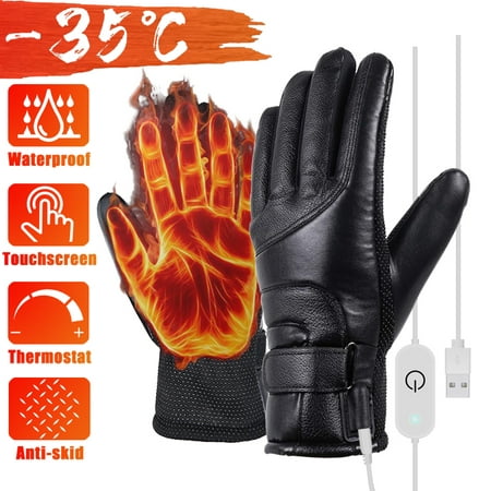 Gants chauffants USB, gants chauffants d'hiver pour hommes et femmes,  alimentés par | bol