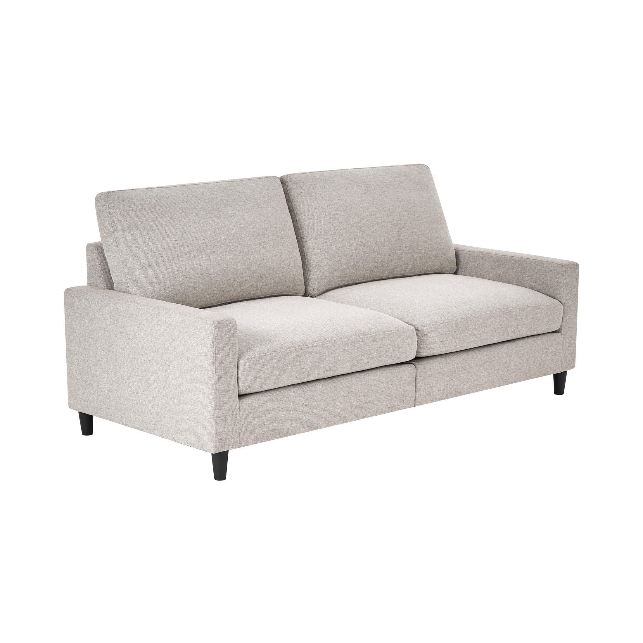 Mainstays 77" Square Arm Sofa, Light Grey