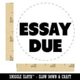 thumbnail image 2 of Essay Due Bold Text Teacher School Self-Inking Rubber Stamp Ink Stamper - Yellow Ink - Small 3/4 Inch, 2 of 7