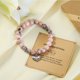 thumbnail image 3 of Pulsera MIXJOY con piedras de jaspe de cebra rosa para 22 cumpleaños, 3 of 7