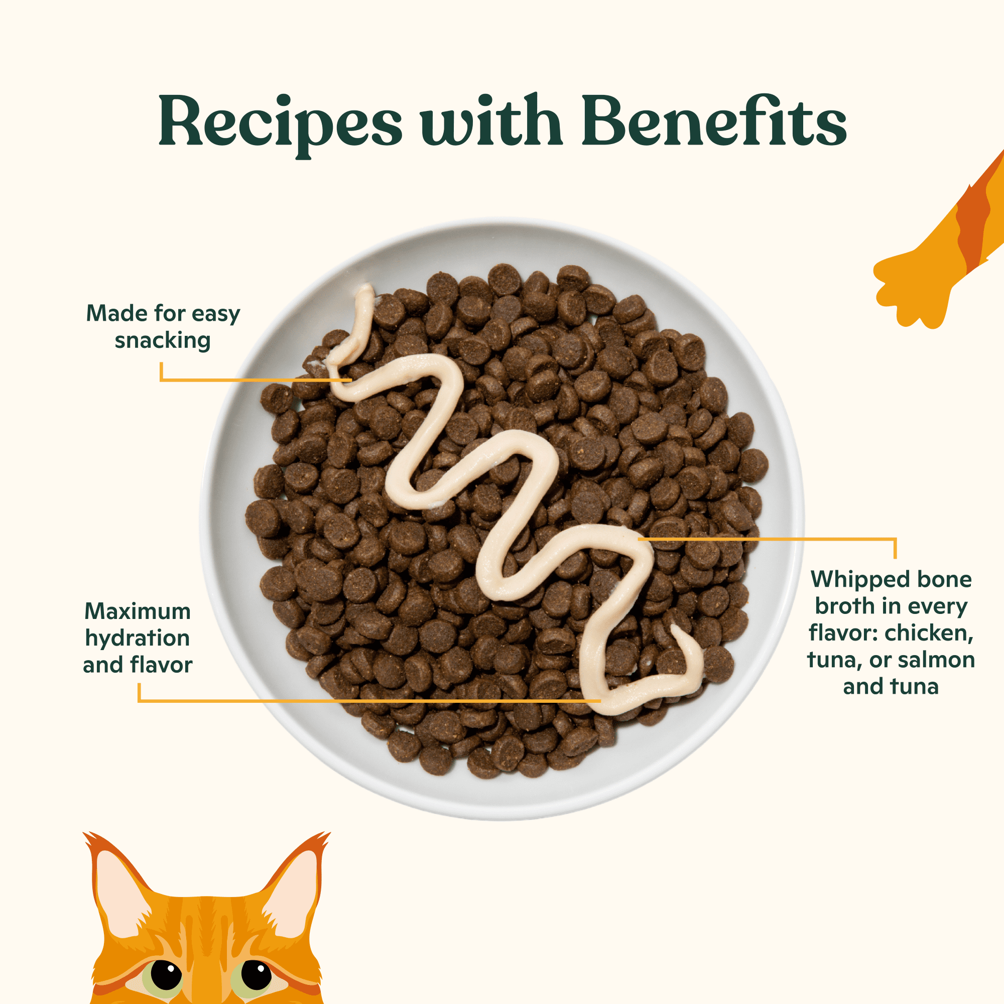 (4 pack) Made by Nacho Lickable Cat Treats, Mousse Tubes with Bone Broth Variety Pack, Chicken, Tuna, Salmon and Tuna, No Grains, Corn, Wheat or Soy, 12 Count, 0.5oz Each