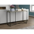 thumbnail image 1 of Safdie & Co. Table Console 44L Taupe Foncé Metal Noir X, 1 of 4