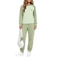 thumbnail image 4 of ITSAME Girls 2 Piece Loungewear Outfit Raglan Sleeve Crewneck Pullover and Pants Warm Sleepwear Set Size 2T, 4 of 6