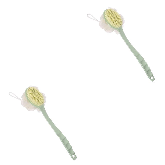 Matsuzay Cepillo de ducha Mango largo Esponja Bola de baño Cerdas suaves Masaje Exfoliante Depurador de espalda Type1 NO1