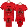 thumbnail image 1 of Traje de Navidad para la familia, camiseta para mamá, papá, ciervo, papá, papá, Papá Noel, trajes de Navidad para niños, mameluco de bebé, ropa de navidad roja, 1 of 4