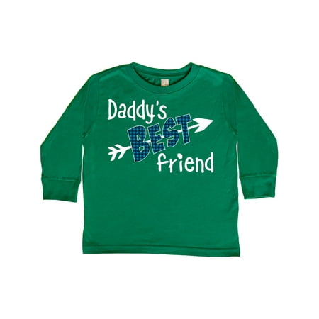 

Inktastic Daddy s Best Friend- Arrow and Plaid Letters Gift Toddler Boy or Toddler Girl Long Sleeve T-Shirt