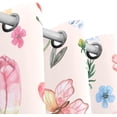 thumbnail image 3 of Coolnut Butterfly and Floral Blackout Curtain for Bedroom, 2 Panels Thermal Insulated Blackout Drapes Long Darkening Curtains with Grommets,55"x 84", 3 of 5