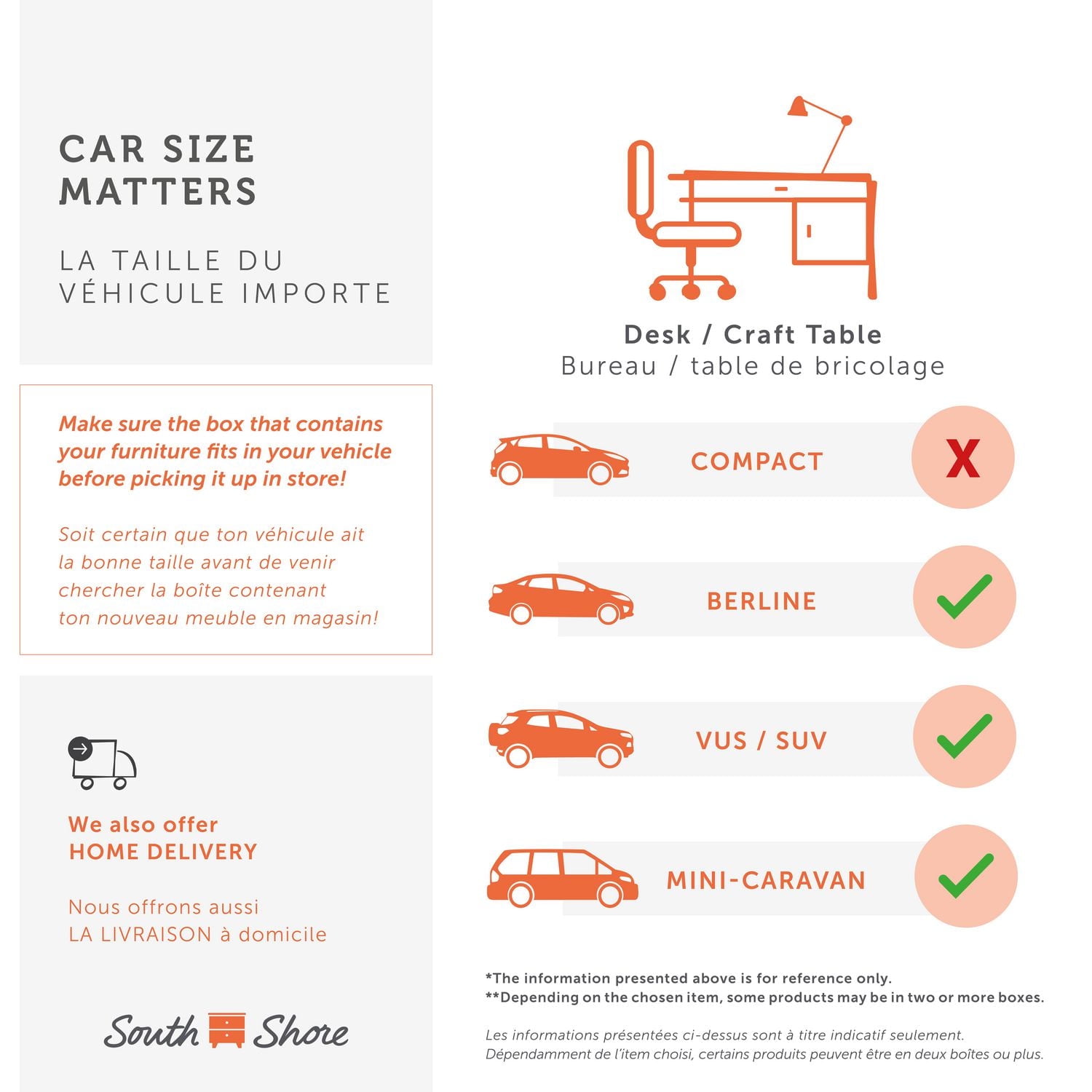 Bureau de travail collection Smart Basics de Meubles South Shore