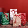 thumbnail image 4 of Bolsa de papel navideña de 12 piezas, bolsa de regalo navideña, bolsa de papel bonita a la moda, 4 of 5