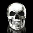 thumbnail image 3 of HOOUN Mens Biker Hip Hop Skeleton Rings Punk Rock Skull Head Stainless Steel 316l Band-11-#1, 3 of 6