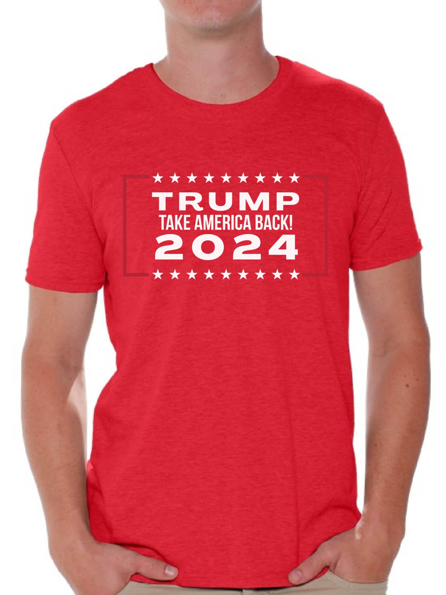Awkward Styles Trump Flag 2024 Shirt for Men Keep America Great Trump