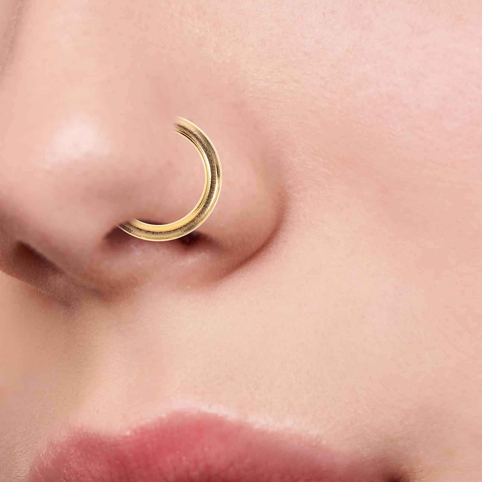 Premium Golden Naths/Nose pin -Ring type Nath-G2301