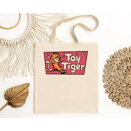 vintage THE TOY TIGER Louisville Night Club Bar Bag Short-Sleeve Tote Bag-TH10941