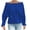 Blue plus size fall tops for women a1, variant on Women Plus Size Fall Winter Long Sleeve Off Shoulder Pullover Tops Solid Casual Loose Fit Sweatshirts Basic Crew Neck Tunic Blouses Cozy Fashion Shirts Clothes, Orange 3XL