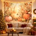thumbnail image 3 of Floral Garden Still with Life Painterly Harvest Toned Main, Spooky Gothic for Gothic Decor Fans, Dark Art Decor, Halloween Gift, Tapestry Wall Hanging for Bedroom and Dorm, 3 of 7