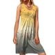 thumbnail image 1 of Lucakuins - Mini vestido de verano para mujer, casual, sin mangas, cuello redondo, suelto, estampado, sin mangas Lucakuins  moda, 1 of 2