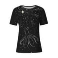 thumbnail image 4 of Rezuofi 2 Pcs Women's Octopus Print Summer T Shirts Short Sleeve Basic Casual Crewneck Tops Loose Fit Cute Blouse Workout Clothes, 4 of 4