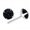 Black, variant on Riforla Classic Sterling Silver Stud Earrings, Hypoallergenic Earrings Womens Jewelry Black