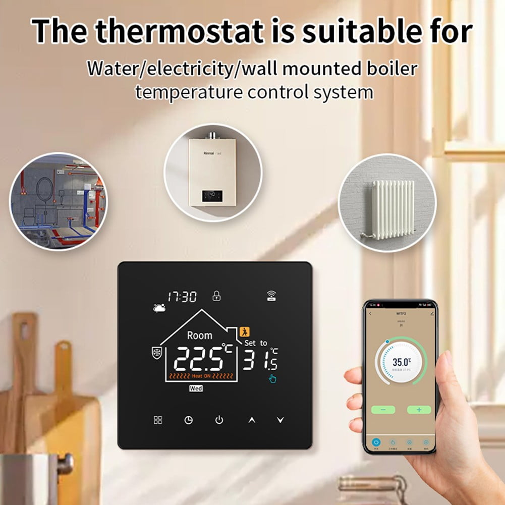 AFQH WiFi Thermostat for Water Room Thermostat Underfloor Heating Programmable