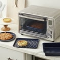 thumbnail image 3 of Wilton Diamond-Infused Non-Stick Navy Blue Toaster Oven Baking Set, 4-Piece, 3 of 11