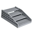 thumbnail image 3 of Milaget 4 Steps Cat Litter Box Ramp Practical Durability Nonslip Cats Litter Trapper Gray, 3 of 9