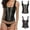 Black, variant on Strapless Shapewear for Women Tummy Control Women's Slim Body Tight Zipper Waist Shaping Vest Body Shaping Two Piece Suit Sculpt Touch Waist Trainer on Clearance