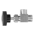 thumbnail image 1 of BSPP Angle Type Needle Valve 304 Stainless Steel Female Thread Stop Valve for Water Gas Oil Fuel Convection Ovens, 1 of 8