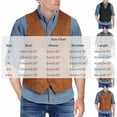 thumbnail image 3 of LODIENY Mens 5 Button Faux Suede Vest with Pockets Retro Regular Fit Casual Waistcoat for Prom Husband Gift Daily Wear Gray XL, 3 of 5