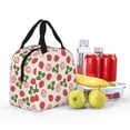 thumbnail image 4 of Rocae Strawberries And Leaf for Insulated Lunch Bag for Women Men,Large Lunch Box for Work School Picnic Hiking Daytrip, 4 of 5