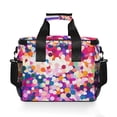 thumbnail image 7 of FORMRS Insulated Cooler Bag 24 Cans Capacity Soft Leakproof Lunch Box with Side Pockets, Purple Colorful Circles, 7 of 7