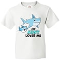 thumbnail image 3 of Inktastic My Aunt Loves Me with Cute Sharks Youth T-Shirt, 3 of 5