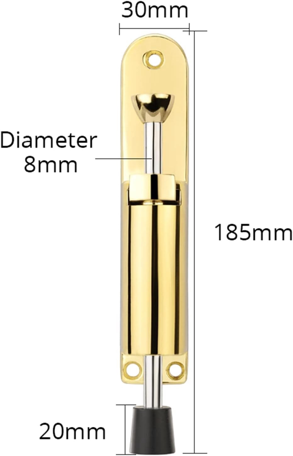 Zinc Alloy Foot-Operated Lever Door Stops Adjustable Kickdown Bronze Door Holder Door Stop Hardware Door Buffer Fittings 1Pcs