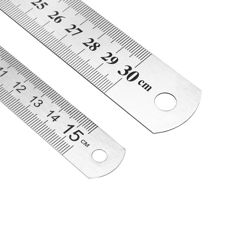 YouOKLight Metal Ruler Set,6 inch Ruler and 12 inch Ruler. Ruler