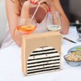 thumbnail image 3 of Yayeee Napkin Holder for Table Kitchen Paper Tissue Organization, Black Stripes, 3 of 8