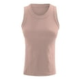 thumbnail image 4 of Tank Tops For Women Sleeveless Racerback High Neck Casual Basic Cotton Ribbed Tank Top Camisole Tops For Women, 4 of 4