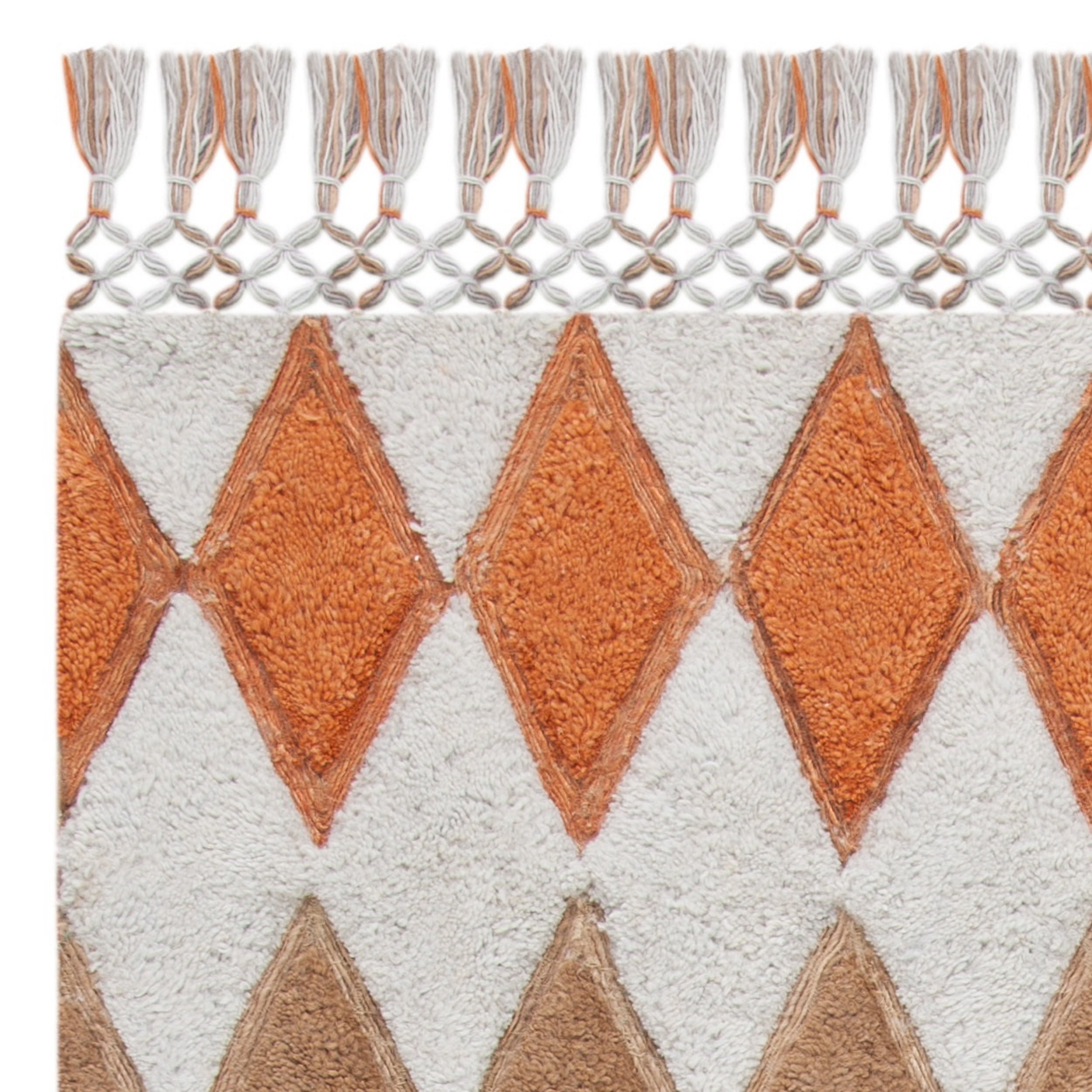 SAFAVIEH Sahara Hester Geometric Diamonds Area Rug, Grey/Charcoal, 5' x 8'