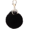 thumbnail image 1 of Llavero con pompón peludo zhang ming negro, 1 of 5