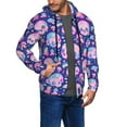 thumbnail image 2 of Kdxio colorful Skull mushroom rainbow Print Men Hoodies Casual Hoodies for Men with Zip Pockets Full Zip Long Sleeve Sweatshirt Sports Hooded Jacket-Large, 2 of 5